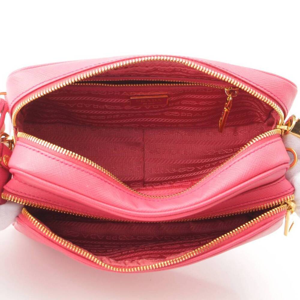 Prada Saffiano Leather Lux Camera Shoulder Bag Pink - Picture 6 of 8
